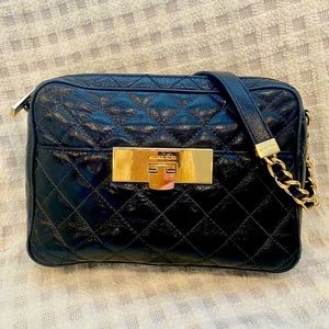 Michael Kors Black Quilted Leather Bag